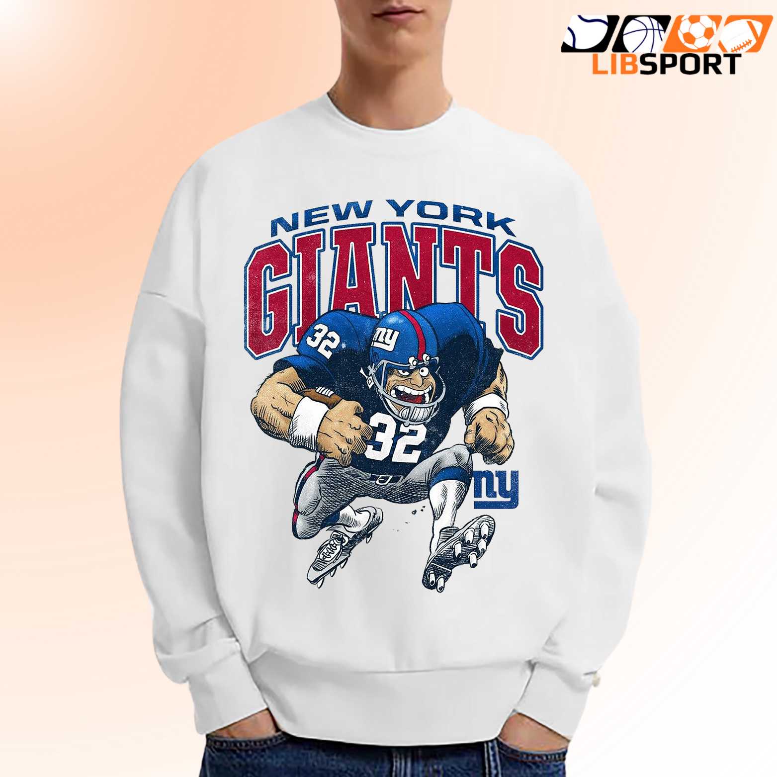 New York Giants T Shirt, Vintage Football Retro, Nfl Streetwear Tee